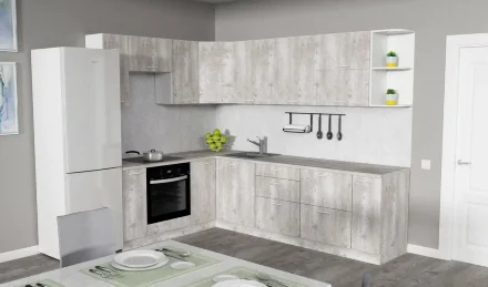 Шкаф навесной угловой трапеция 600 АТР  