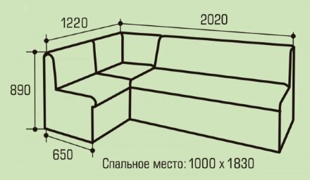 Кухонный уголок со спальным местом Моцарт 