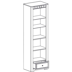 Шкаф-витрина Прованс