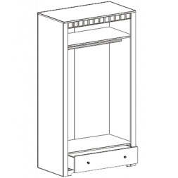 Шкаф 2-х дверный Прованс