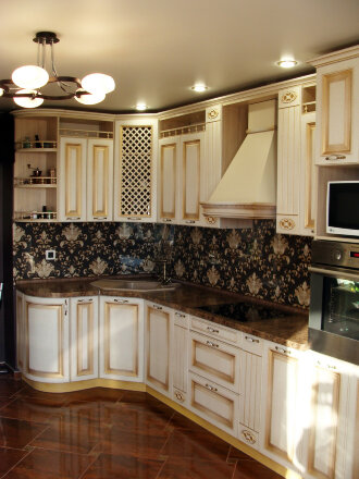 Кухня на заказ угловая Версаль 