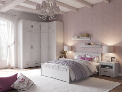 Кровать двуспальная с подъемным механизмом Прованс