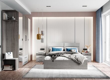 Шкаф угловой Теана, анкор светлый 