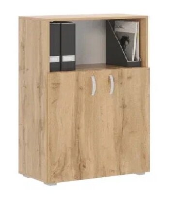 Стеллаж Офис 800 3 полки, с дверями 