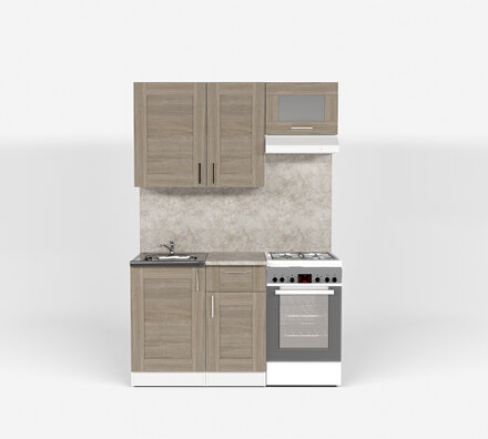 Кухонный гарнитур Лира медиум, 140 см 