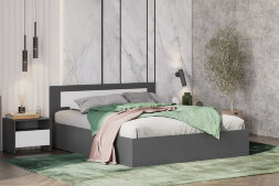 Кровать двуспальная Дольче, Графит