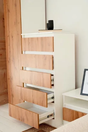 Комод 600 Парус, белый/вотан 