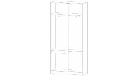 Шкаф ШК-02 Бостон, Анкор светлый 