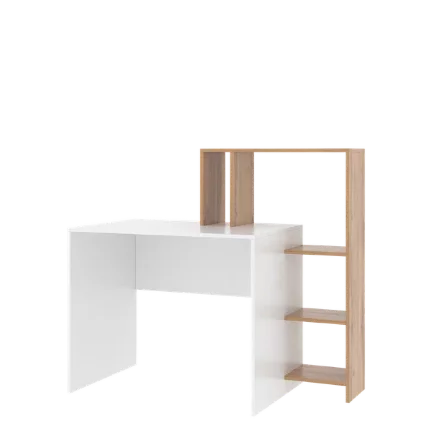 Стол-стеллаж Парус, белый/вотан 