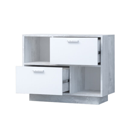 Тумба с 2мя ящиками на цоколе Т-1 ЭГО, бетон 