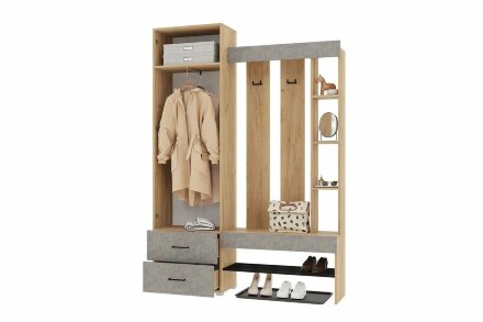 Прихожая Домино, бетон 