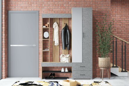 Прихожая Домино, бетон 