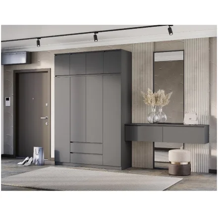 Шкаф навесной Симпл, Графит 